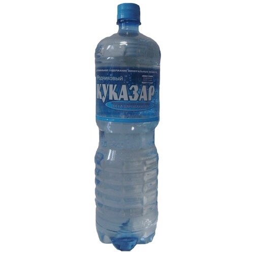 Вода минеральная газированная природная Куказар родниковый п/э 1.5 л