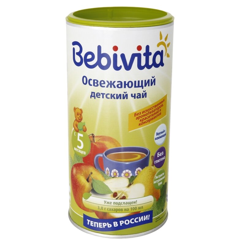 Детский чай гранулированный Bebivita Фруктовый освежающий 200 г