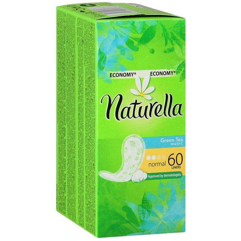 Прокладки ежедневные Натурелла (Naturella) Normal Green Tea Magic 60 шт.