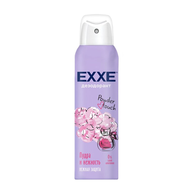 Дезодорант-аэрозоль Exxe женский powder touch пудра и нежность 150 мл