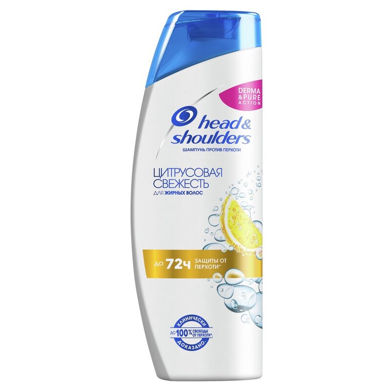 Шампунь против перхоти Head&Shoulders Derma&Pure Цитрусовая свежесть 400 мл