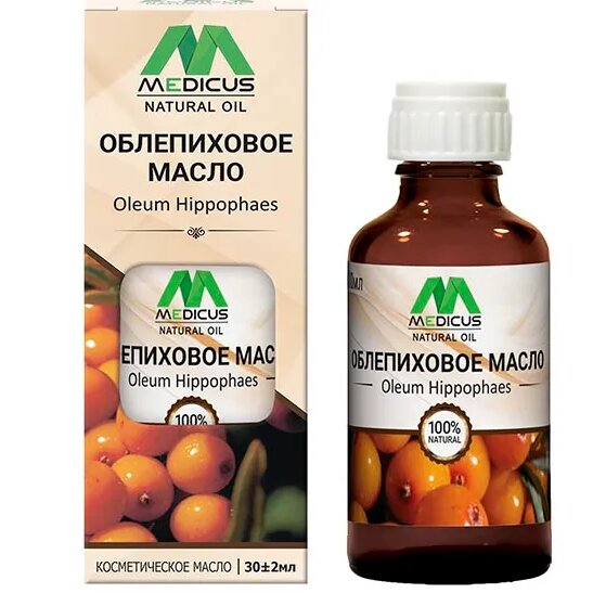 Масло косметическое Облепиховое Medicus Natural oil 30 мл