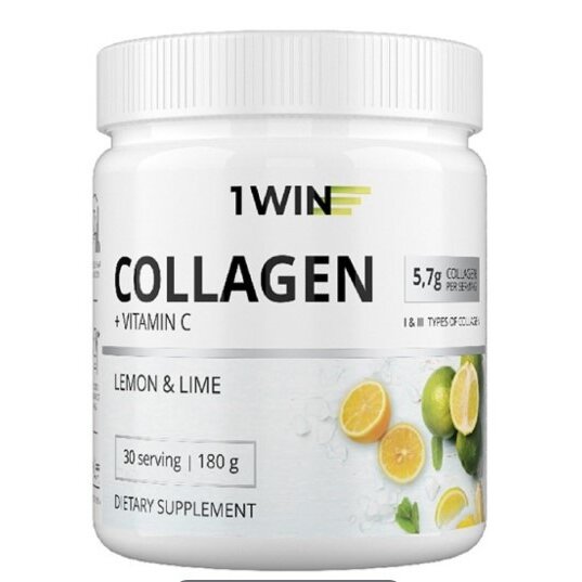 Коллаген с витамином С 1WIN Лимон и Лайм 180 г