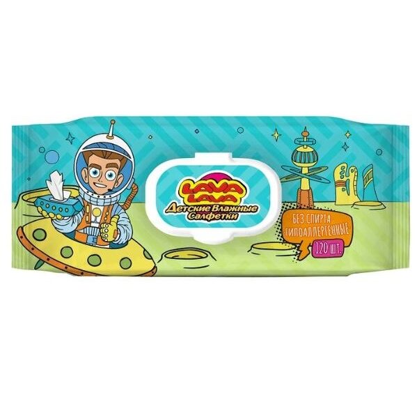 Влажные салфетки детские Lava Lava 120 шт.