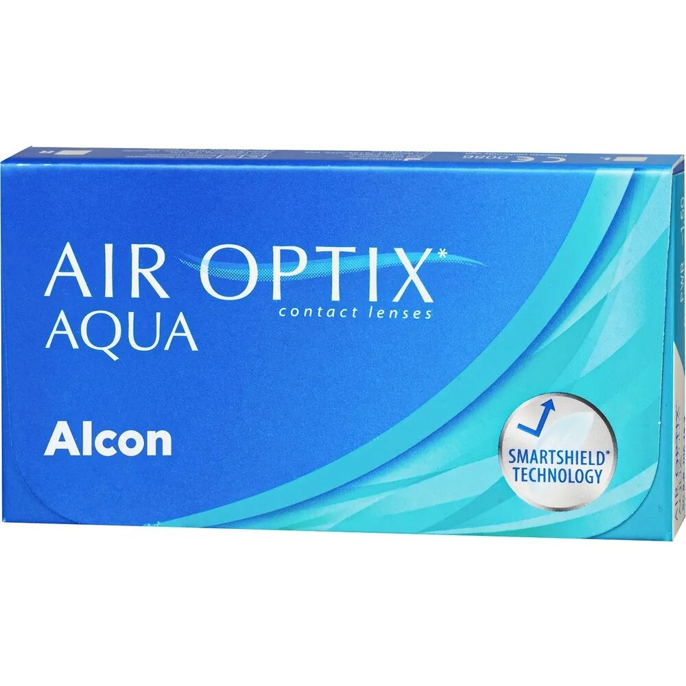 Контактные линзы Air Optix Aqua на месяц -1.00/8.6/14.2 3 шт.