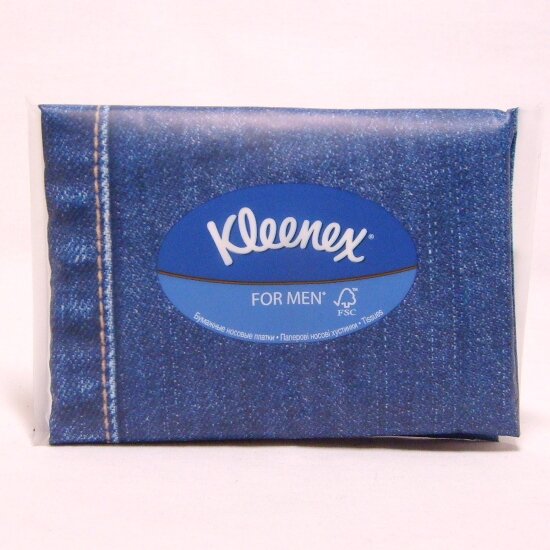 Платки бумажные носовые Kleenex для мужчин 10 шт.