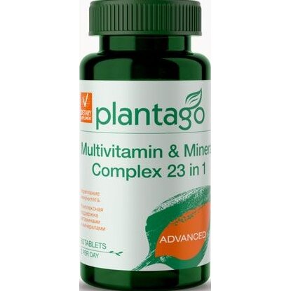 Витаминно-минеральный комплекс от А до Zn Plantago таблетки 630 мг 60 шт.