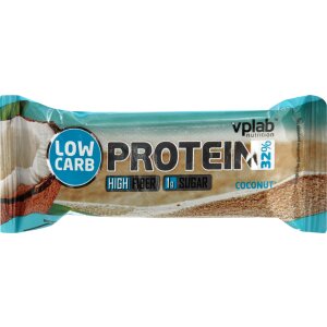 Батончик протеиновый Vplab low carb protein bar coconut 35 г