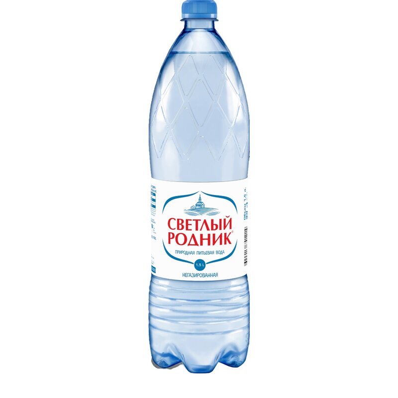 Вода Светлый родник питьевая негазированная 1,5 л