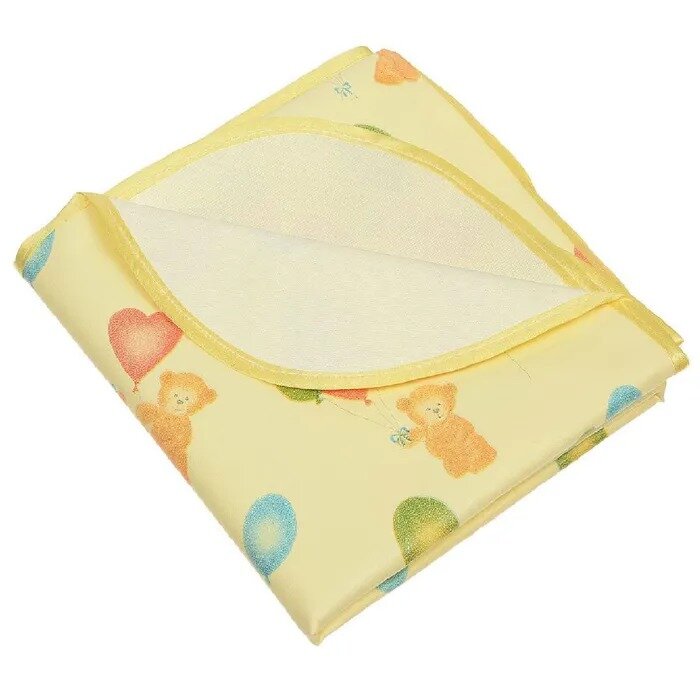 Клеенка подкладная ПВХ покрытие с окантовкой с резинками-держателями 0.7х1.0