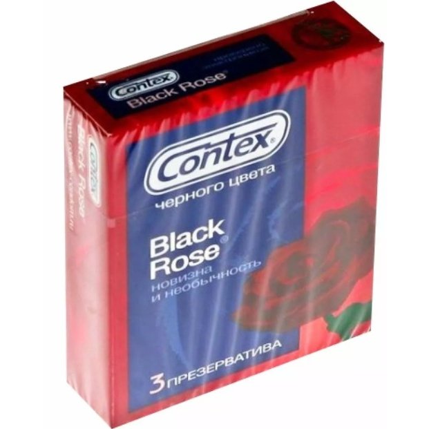 Презервативы Contex Black Rose 3 шт.