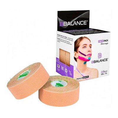 Кинезио-Тейп ББТейп бежевый 2,5 см x 5 м 2 шт.