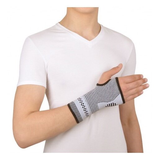 Бандаж для лучезапястного сустава Крейт У-805 серый р.4