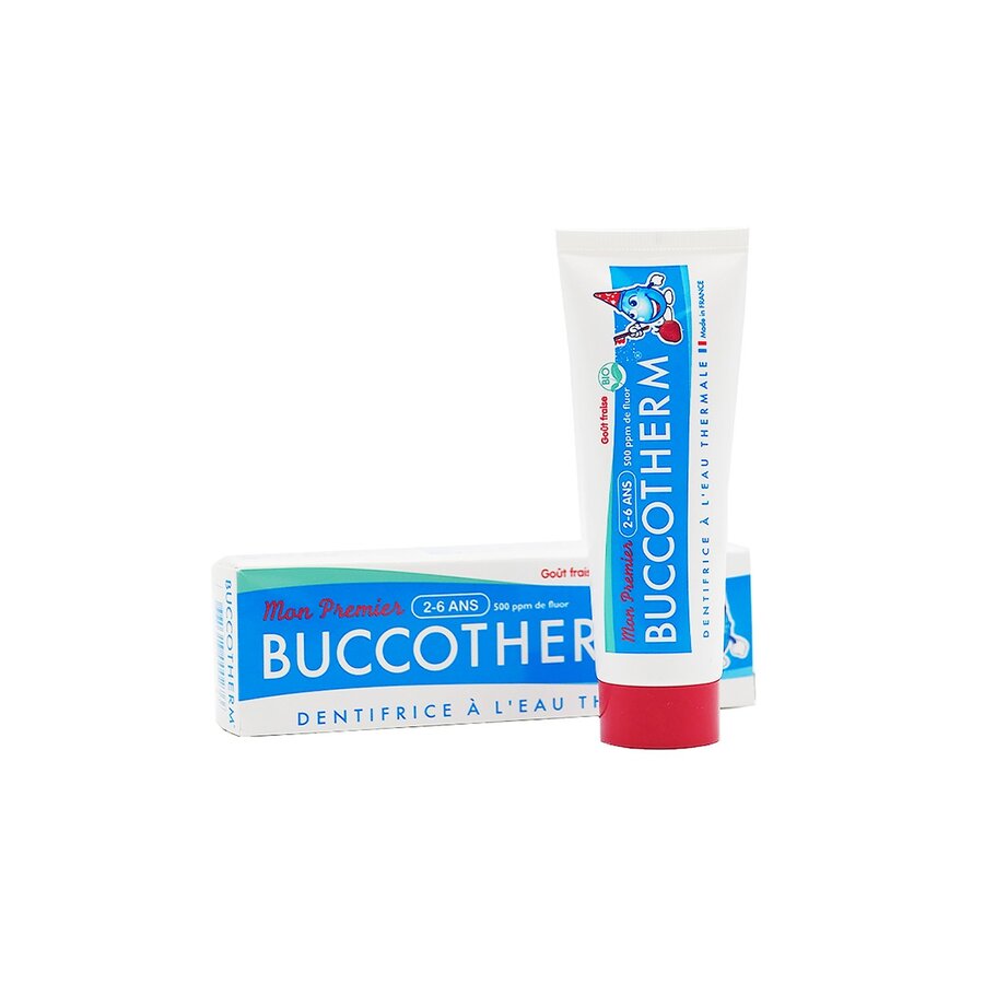 Зубная гель-паста детская Buccotherm с термальной водой от 2 до 6 лет Клубника 50 мл