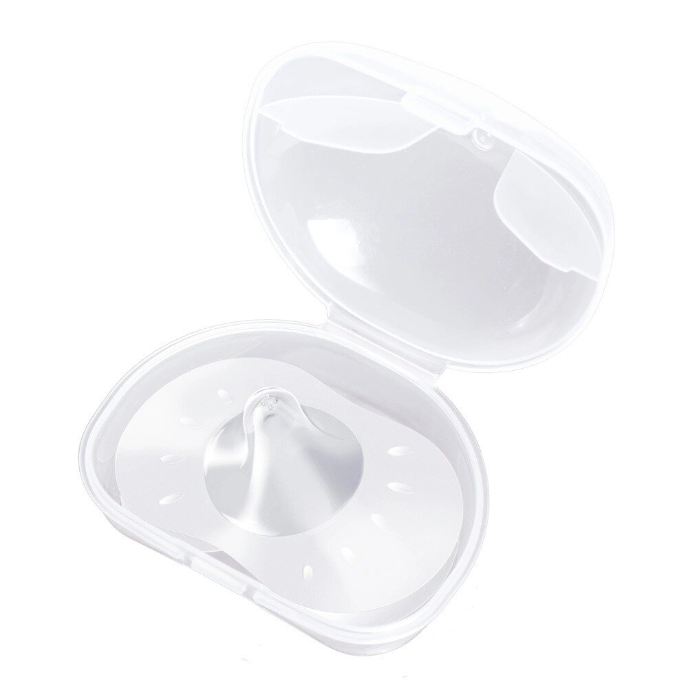 Накладки силиконовые на грудь Мир детства защитные р.L в футляре 2 шт.