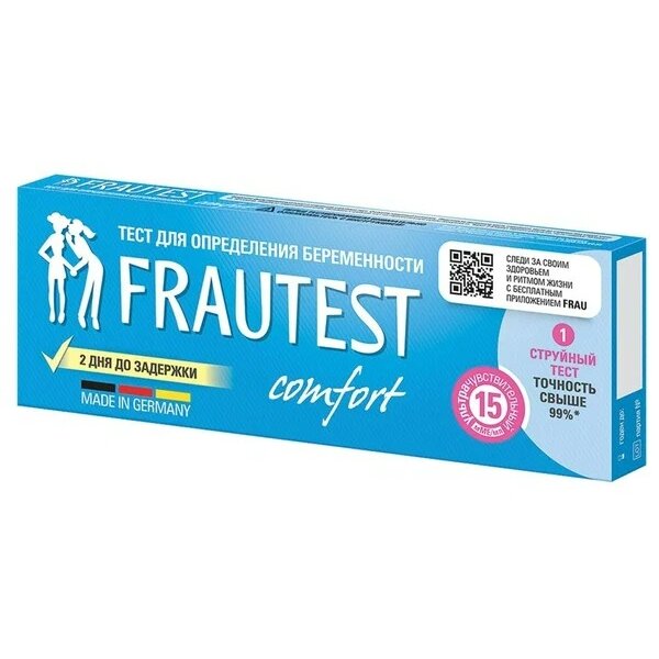 Frautest Comfort струйный Тест для определения беременности 1 шт.