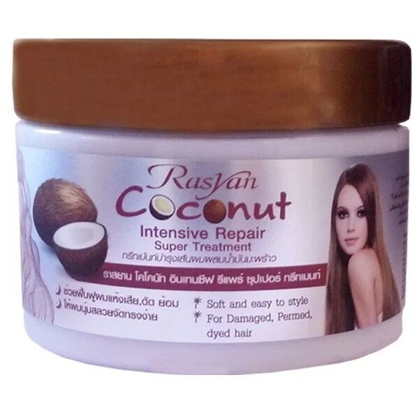 Маска для волос Rasyan Coconut Intensive Repair Super Treatment восстанавливающая 250 г
