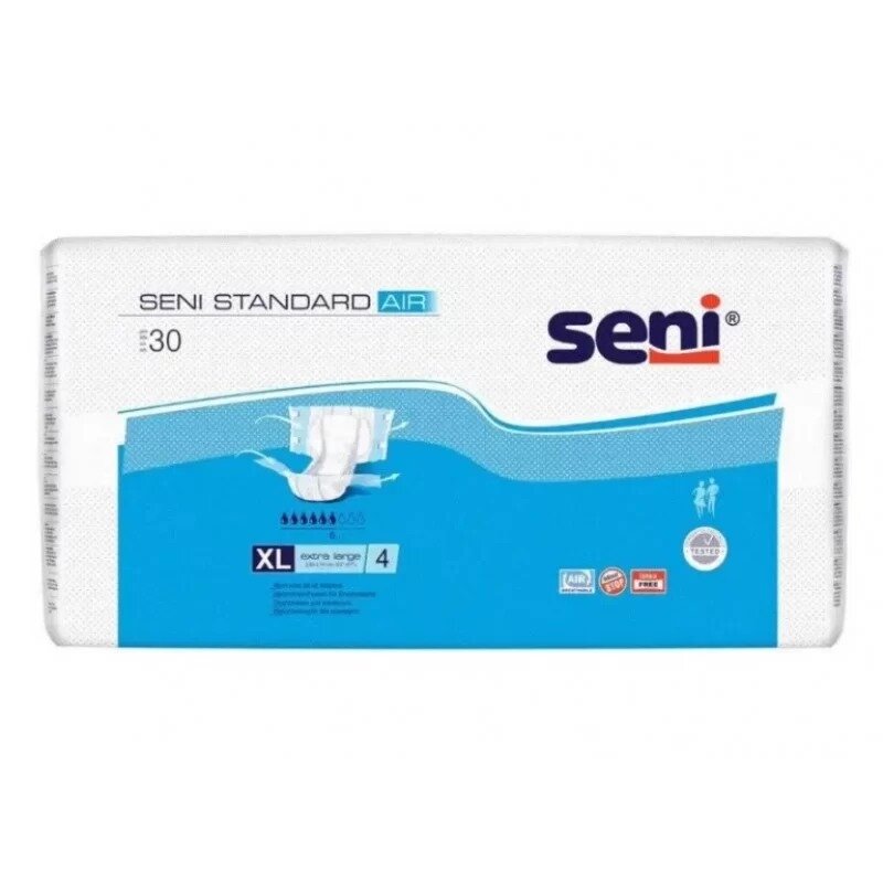 Подгузники для взрослых Seni Standard Extra Large (XL) 30 шт.