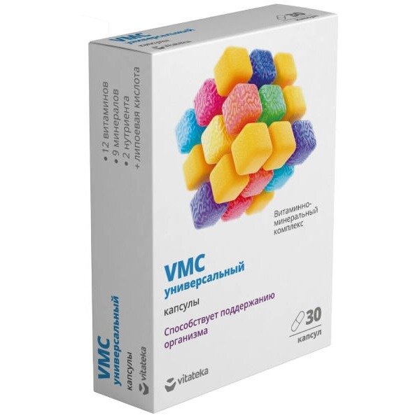 Витаминно-минеральный комплекс Vitateka vmc универсальный капсулы 764 мг 30 шт.