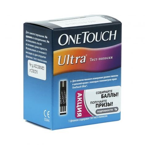 Тест-полоски One Touch Ultra 50 шт.