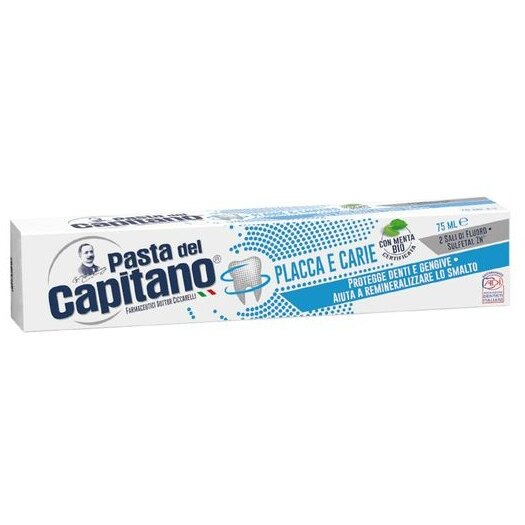 Паста зубная Pasta del Capitano против налета и кариеса туба 75 мл