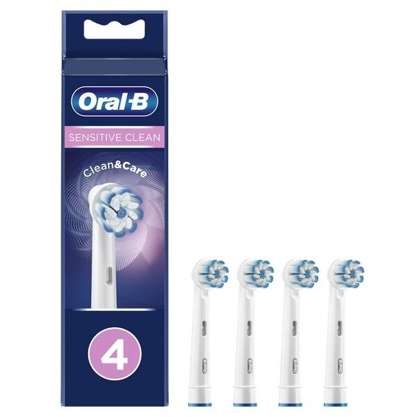 Насадки сменные Oral-B/Орал-Би для электрической зубной щетки Sensitive Clean EB60 4 шт.