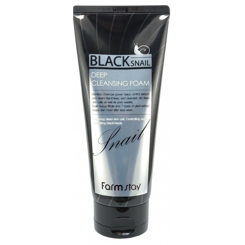 Пенка FarmStay Black Snail Deep Cleansing Foam очищающая с муцином черной улитки 50 мл