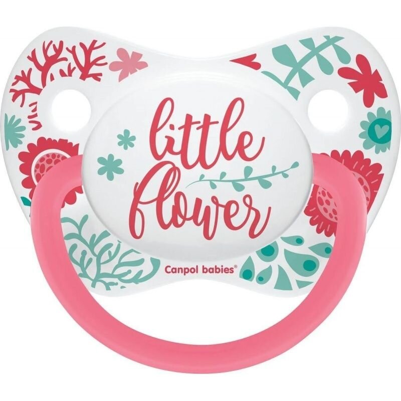 Пустышка Canpol babies силиконовая ортодонитическая коралловая 6-18 мес