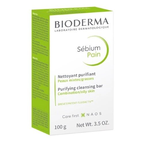 Мыло для жирной и комбинированной кожи лица и тела Sebium Bioderma 100 г