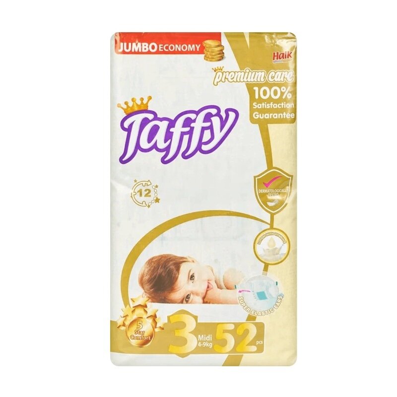 Подгузники детские Taffy premium р.3 4-9 кг 52 шт.