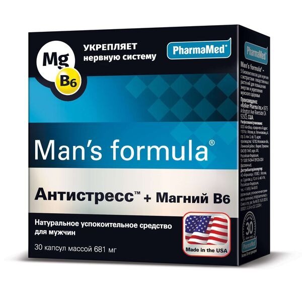 Мен-С формула Антистресс + Магний В6 капсулы 30 шт.