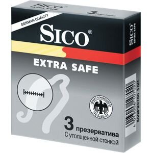 Презервативы Sico Extra Safe с утолщенной стенкой 3 шт.