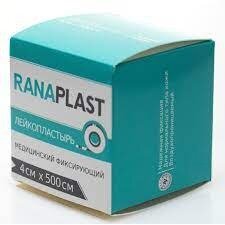 Пластырь Ranaplast тканевый катушка 4х500 см