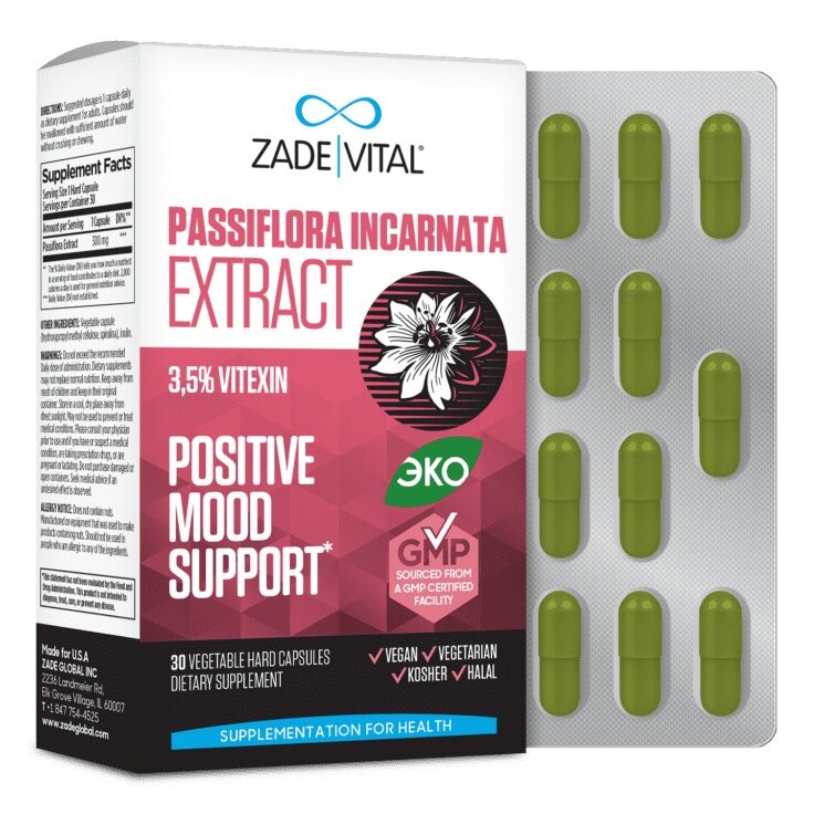 Пассифлоры экстракт Заде Витал (Zade Vital) капсулы 30 шт.