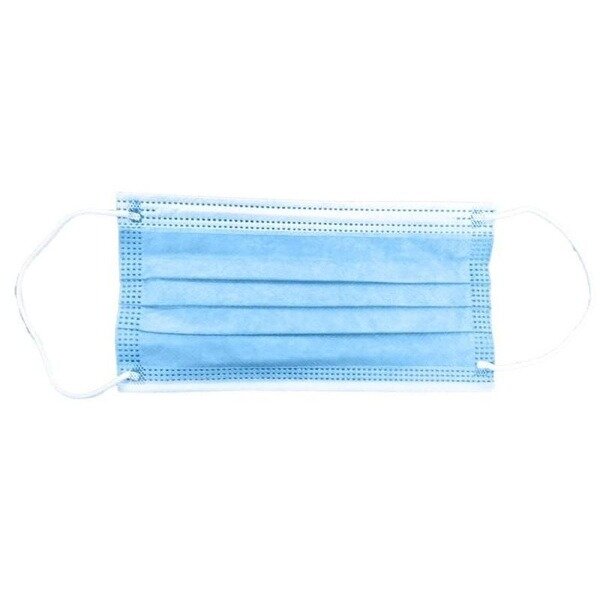 Маска медицинская 3-х слойная на резинках 1 шт.
