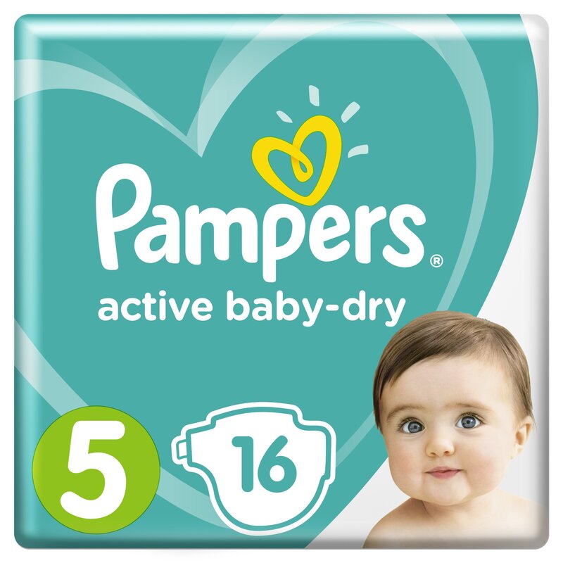 Подгузники Pampers Active Baby Dry р.5 (11-16 кг) 16 шт.