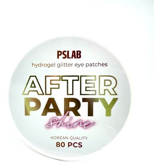 Глиттер-патчи PSLAB против темных кругов after party с комплексом витаминов 80 шт.