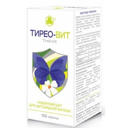 Тирео-Вит лапчатка белая плюс таблетки 100 шт.