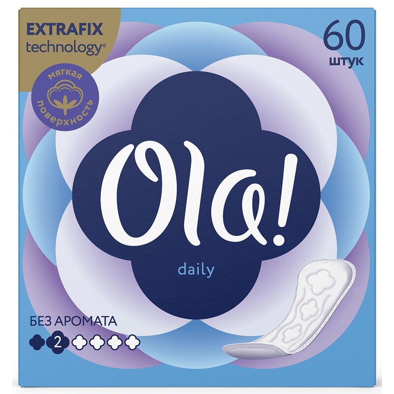 Прокладки ежедневные Ola! silk sense daily 60 шт.