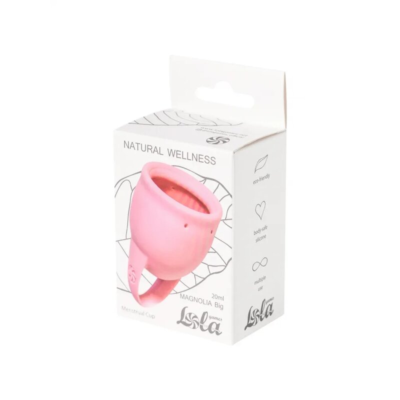 Менструальная чаша Natural Wellness Magnolia Big цвет розовый силикон 20 мл