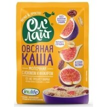 Каша Ол Лайт овсяная молочная быстрого приготовления изюм/инжир 40 г