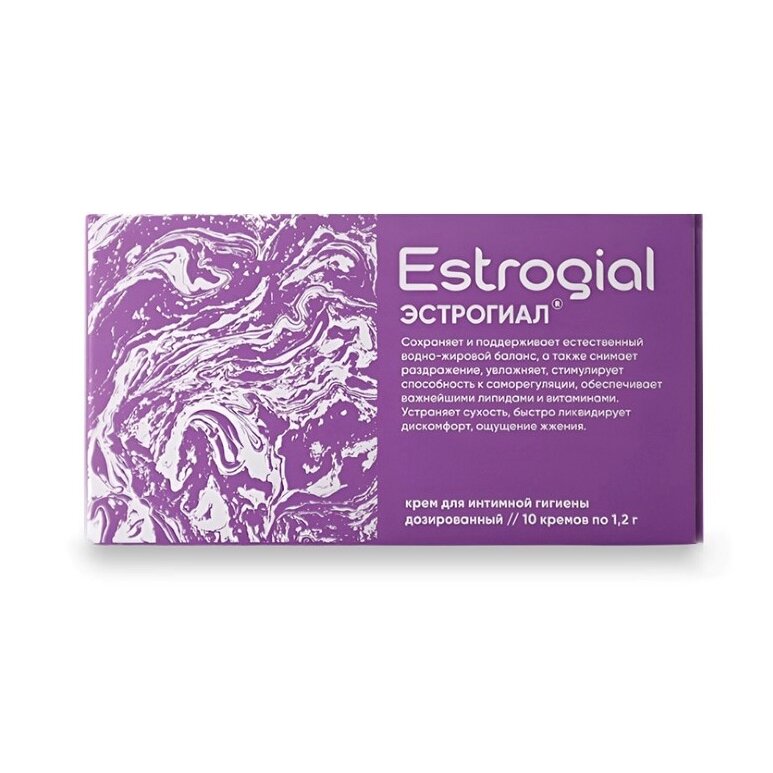 Эстрогиал крем для интимной гигиены дозированный 10 шт.