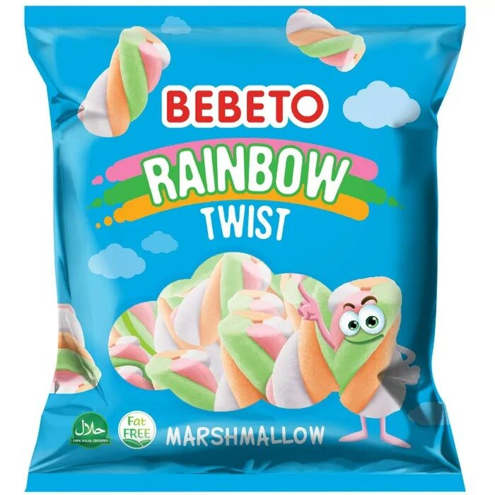 Суфле-маршмеллоу Bebeto Rainbow twist 60 г