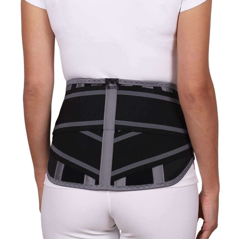 Корсет пояснично-крестцовый ортопедический Крейт Б-2511 черно-серый р.4