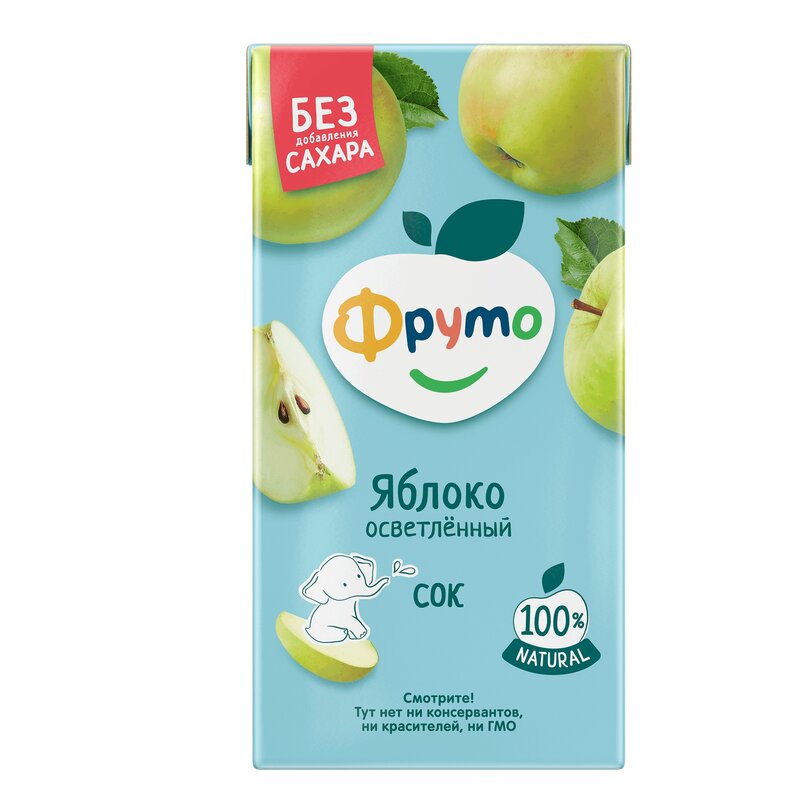 Сок ФрутоНяня свежие яблоки прямого отжима с 3 лет 500 мл