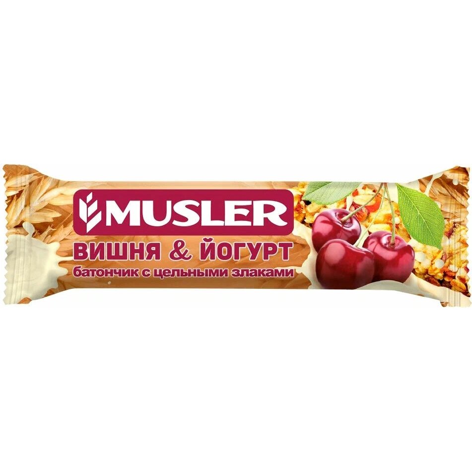Батончик с цельными злаками Musler вишня/йогурт 30 г