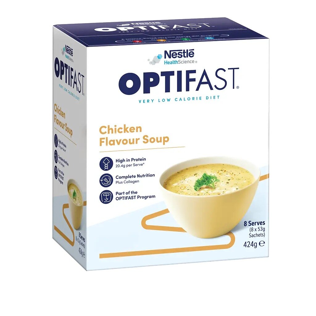 Оптифаст диетическое лечебное энтеральное питание суп со вкусом курицы 53 г саше 8 шт.