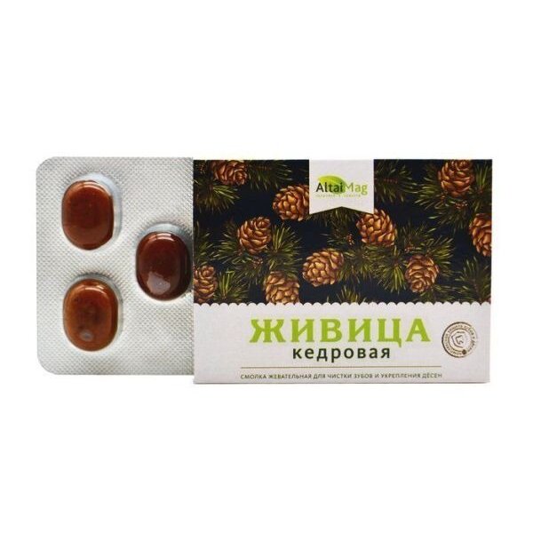 Жевательная резинка Живица Кедровая смолка 5 шт.