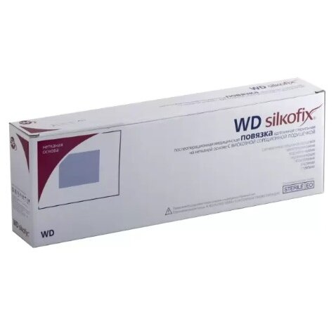 Повязка Silkofix WD с сорбционной подушечкой на нетканой основе 15х8 см 1 шт