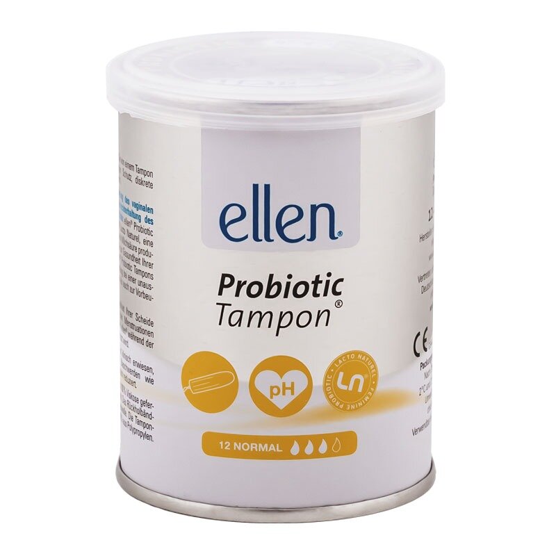 Ellen тампоны с пробиотиками normal 12 шт.